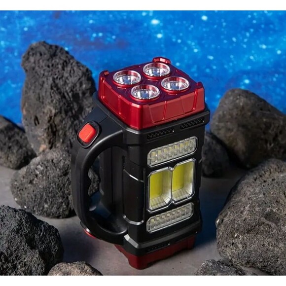 Multifunctional Solar LED+COB Light & Handle; USB Charging Waterproof Power Bank - Picture 6 of 9